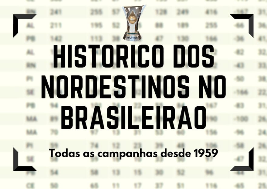As melhores campanhas dos clubes do Nordeste no Brasileirão (1959/2017)