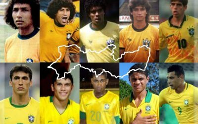 Todos os jogadores cedidos por clubes pernambucanos à Seleção Brasileira. Do Sub 15 ao time principal