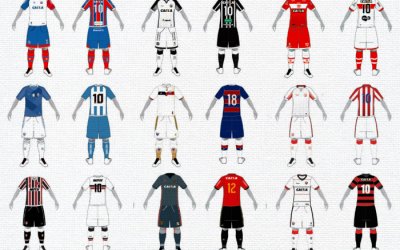 Os uniformes dos principais times do Nordeste cadastrados na CBF em 2018