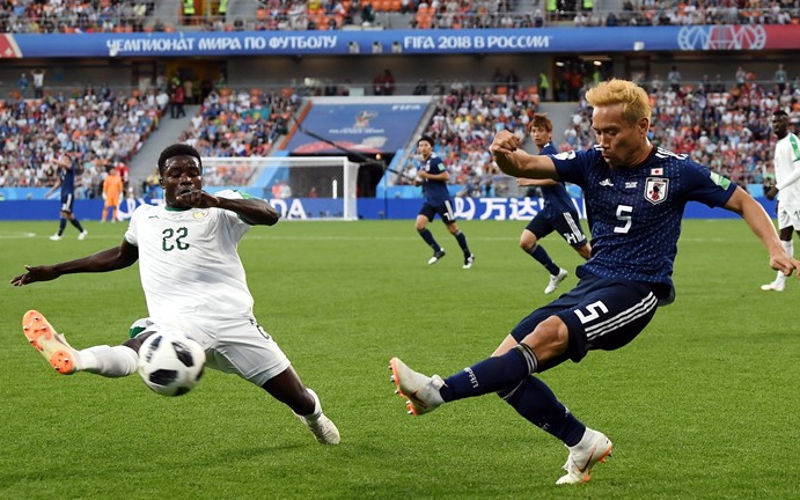 Em partida bem disputada, Senegal e Japão empatam em Ekaterimbugo