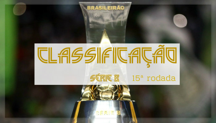 Confira a classificação da Série B após finalizada a 15ª rodada