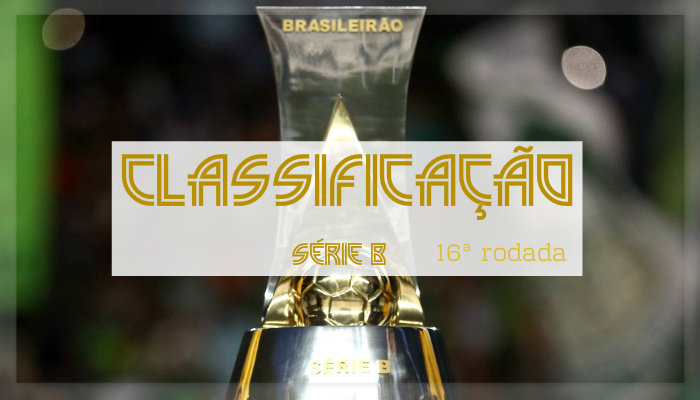 A classificação da Série B de 2018 após a 16ª rodada, com 2 nordestinos no G4