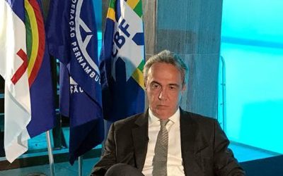 Evandro Carvalho, o candidato único na FPF. Serão 11 anos como presidente