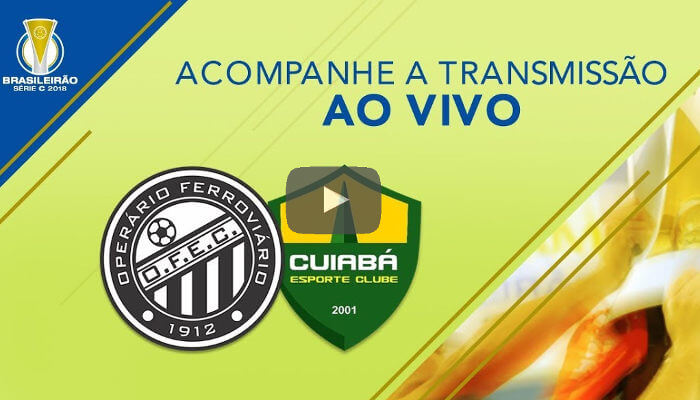 Ao vivo – Transmissão de Operário x Cuiabá, a final da Série C, via CBF TV