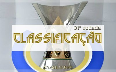 A classificação da Série A do Brasileiro de 2018 após a 31ª rodada