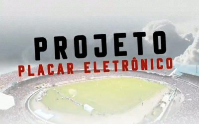 Santa firma parceria e garante a 6ª versão do placar eletrônico do Arruda