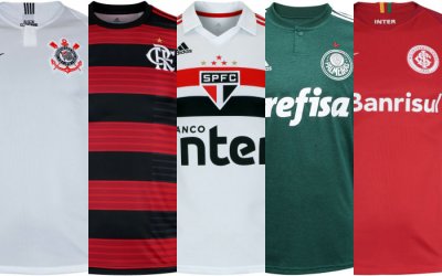 Netshoes divulga o ranking de vendas de camisas em 2018. Sport sai do top ten