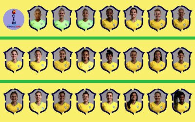 As 23 jogadoras convocadas à Seleção Brasileira para o Mundial. Ainda com Vadão…