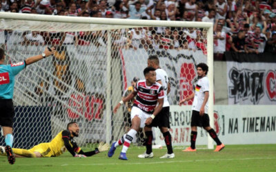 Santa Cruz vence jogo duro contra o Globo e chega vivo na última rodada