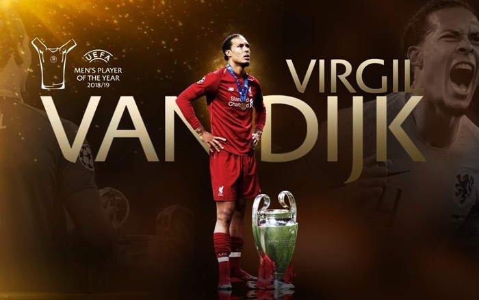 Van Dijk, o melhor jogador da Europa em 2018/2019. O primeiro zagueiro