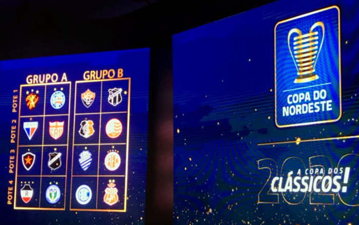 Os grupos da Copa do Nordeste de 2020, com 6 clássicos estaduais na 1ª fase