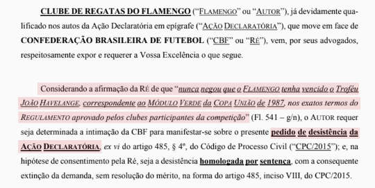 Resultado de imagem para Flamengo desiste de ação judicial para oficialização do título de 1987