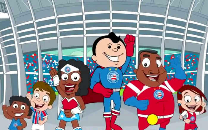 Vídeo | A animação infantil do Bahia, com episódio até sobre a redemocratização