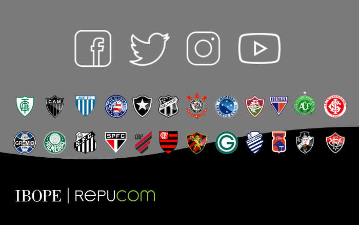 Ibope | Os clubes brasileiros mais comentados nas redes sociais em 2019, com 6 nordestinos