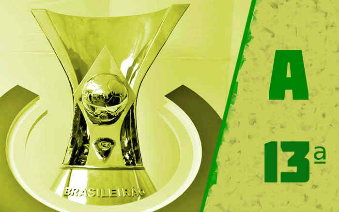 A classificação da Série A de 2021 após a 13ª rodada; Fortaleza venceu a 4ª seguida