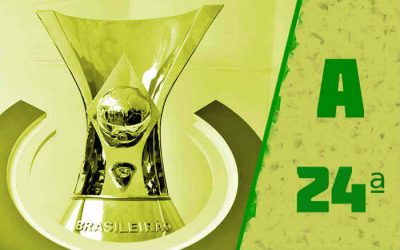 A classificação da Série A de 2021 após a 24ª rodada; Fortaleza segue no G4