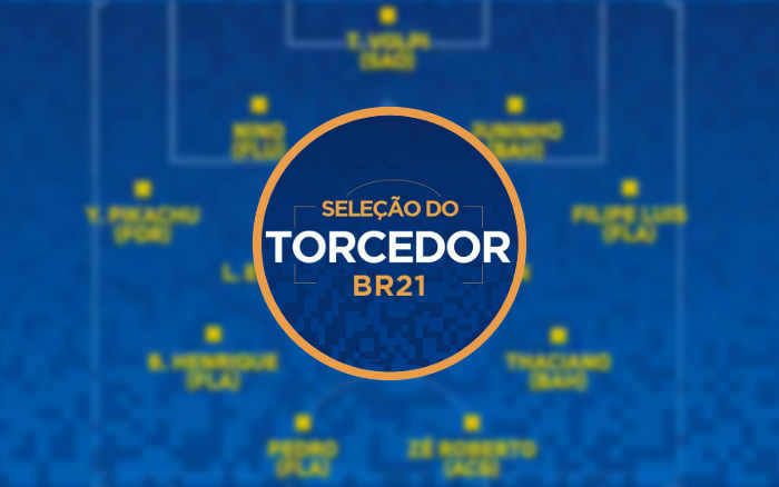 O ranking de jogadores na seleção da rodada do Brasileirão 2021, via voto popular