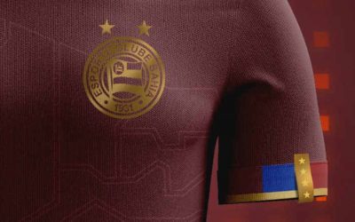 O uniforme especial do Bahia para 2021 em homenagem ao tetra da Copa do Nordeste