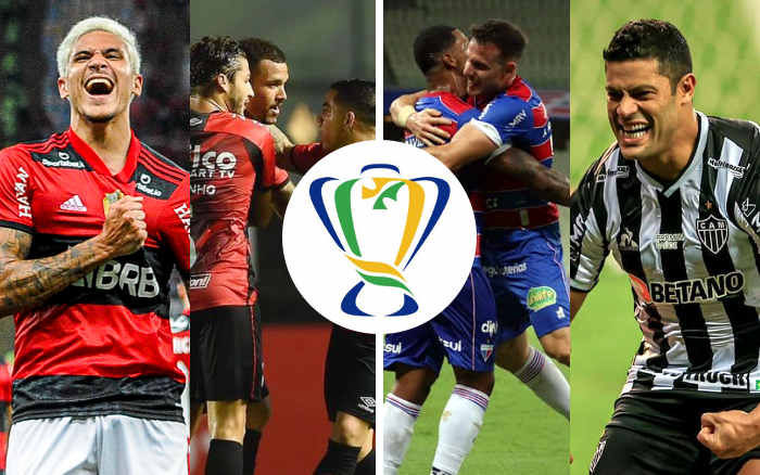 Semifinal da Copa do Brasil 2021 com Flamengo x Athletico e Fortaleza x Galo