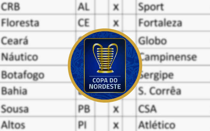 A tabela da Copa do Nordeste de 2022, com 2 semanas entre os jogos da final