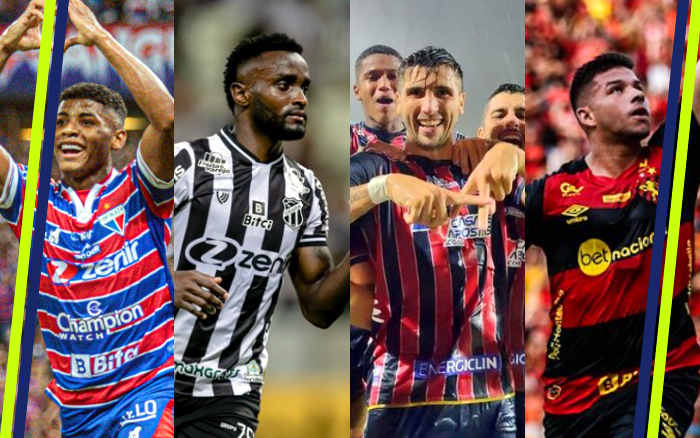 Fortaleza, Ceará, Bahia e Sport, os melhores do NE