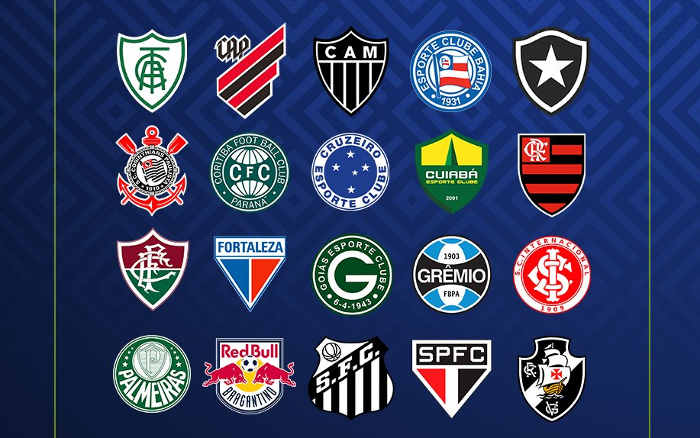 Os 20 clubes do Brasileirão 2023