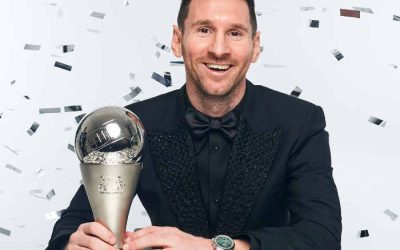 Lionel Messi, o melhor jogador do mundo pela 7ª vez. Unificou os prêmios de 2022…