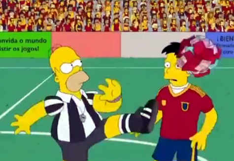 Homer Simpson na Arena Pernambuco