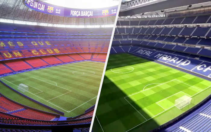 Camp Nou e Santiago Bernabéu remodelados por € 2,3 bilhões. O futuro chega até 2026