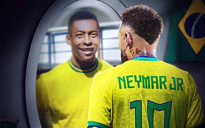 Para Fifa, Neymar passa Pelé na artilharia da Seleção. Já na história faltam 17 gols. Ou não?