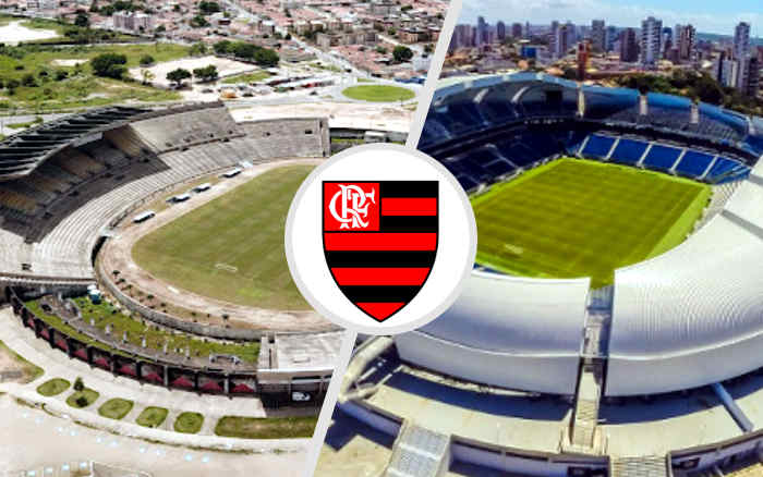 Flamengo no Almeidão e na Arena das Dunas