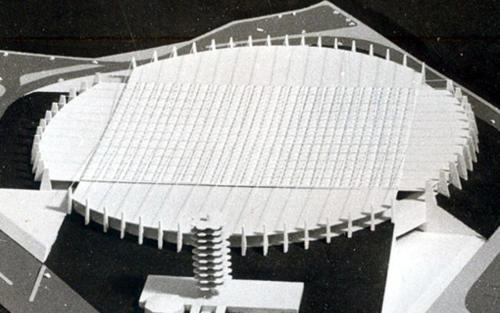 Ideia de estádio na Guabiraba, em 1971